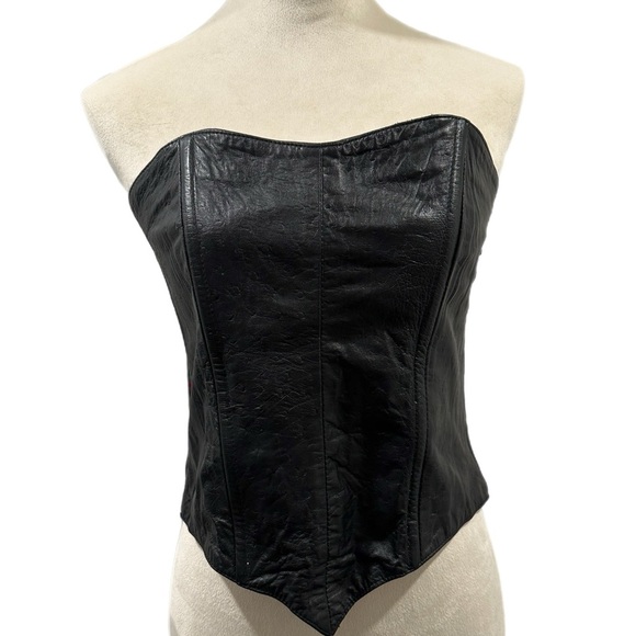 Leather Corset Lace-up back - Picture 1 of 6